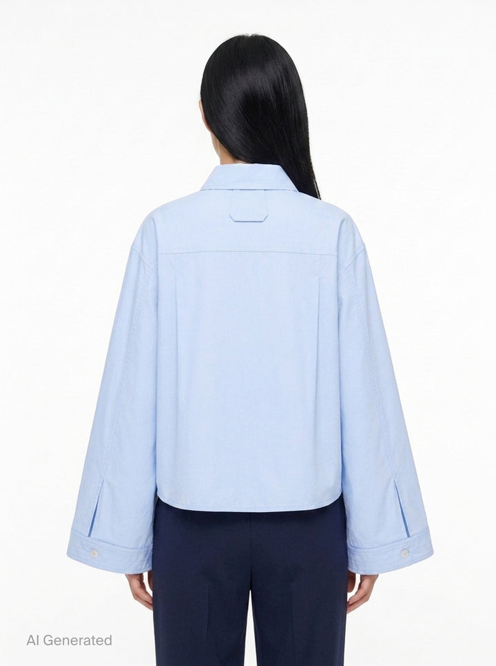 Rennie Cropped Shirt | Lee Mathews | Club21 - back