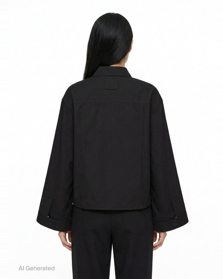 Rennie Cropped Shirt | Lee Mathews | Club21 - back