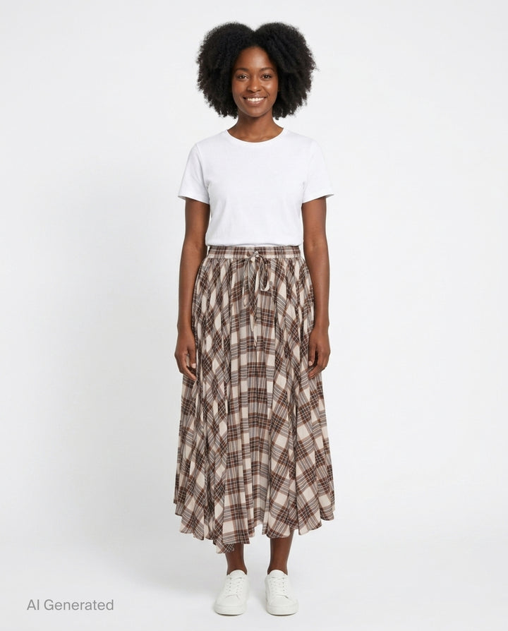 Rowan Pleat Skirt | Lee Mathews | Club21 - front