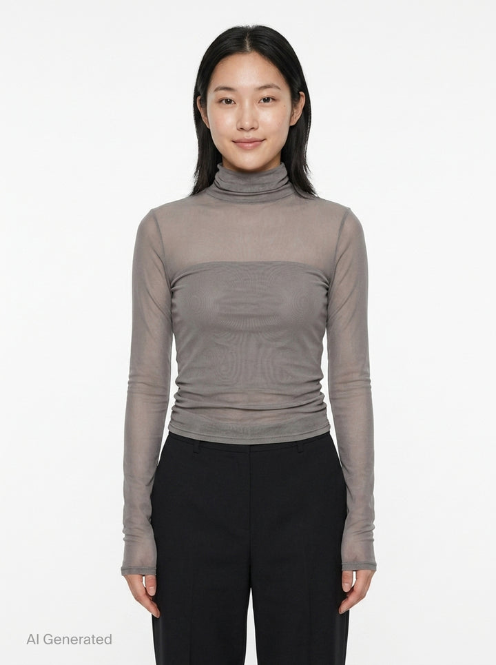 Ballerina Foulard Mesh Top | Lemaire | Club21 - front