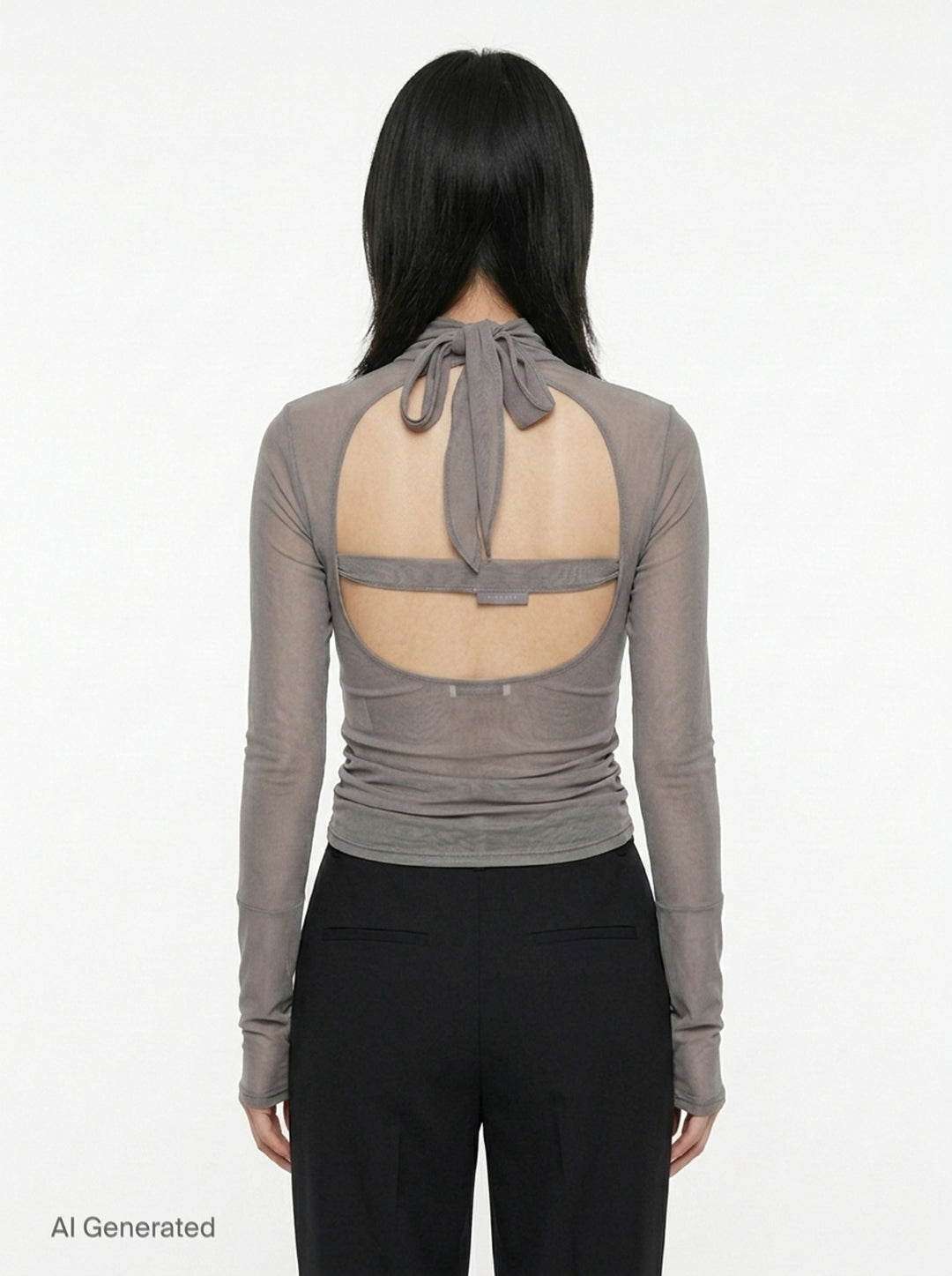 Ballerina Foulard Mesh Top | Lemaire | Club21 - back