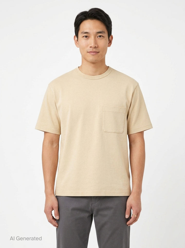 Boxy Compact Cotton Tee | Lemaire | Club21 - front