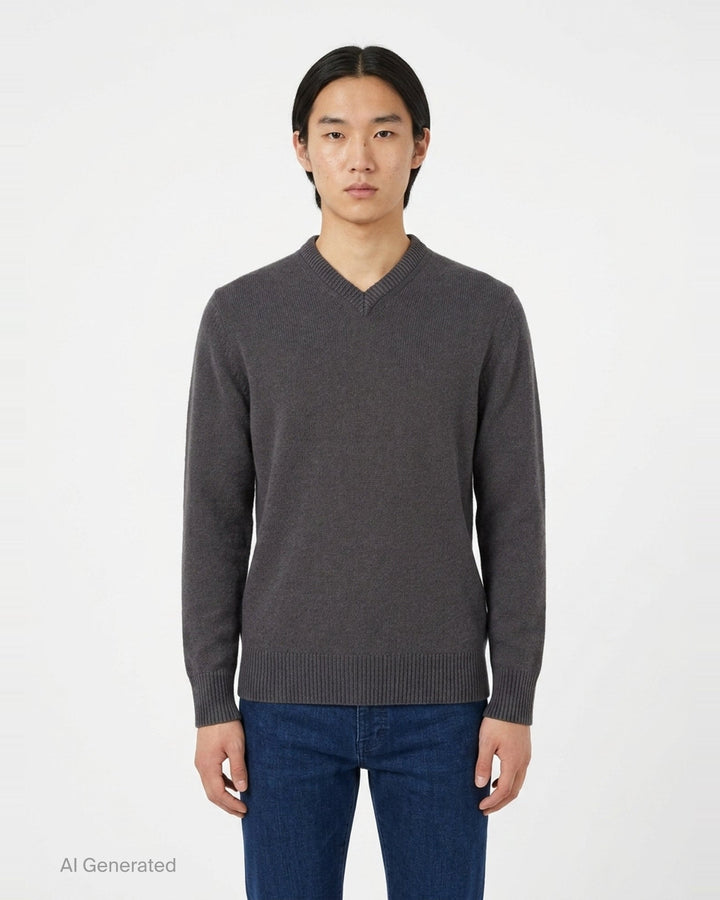Cashmere V-Neck Sweater | Lemaire | Club21 - front