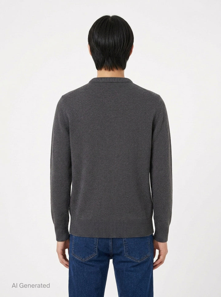 Cashmere V-Neck Sweater | Lemaire | Club21 - back