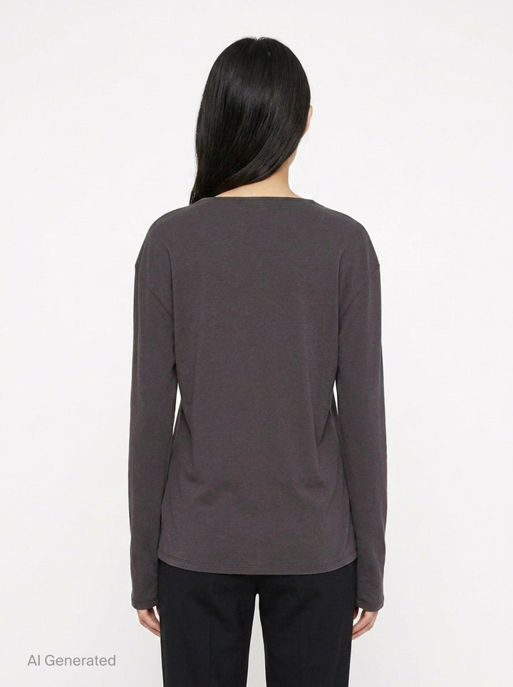 Long Sleeve Foulard Top | Lemaire | Club21 - back