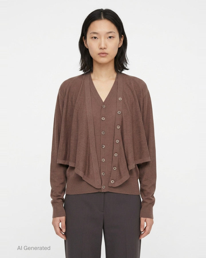 Trompe L'Oeil Cardigan | Lemaire | Club21 - front