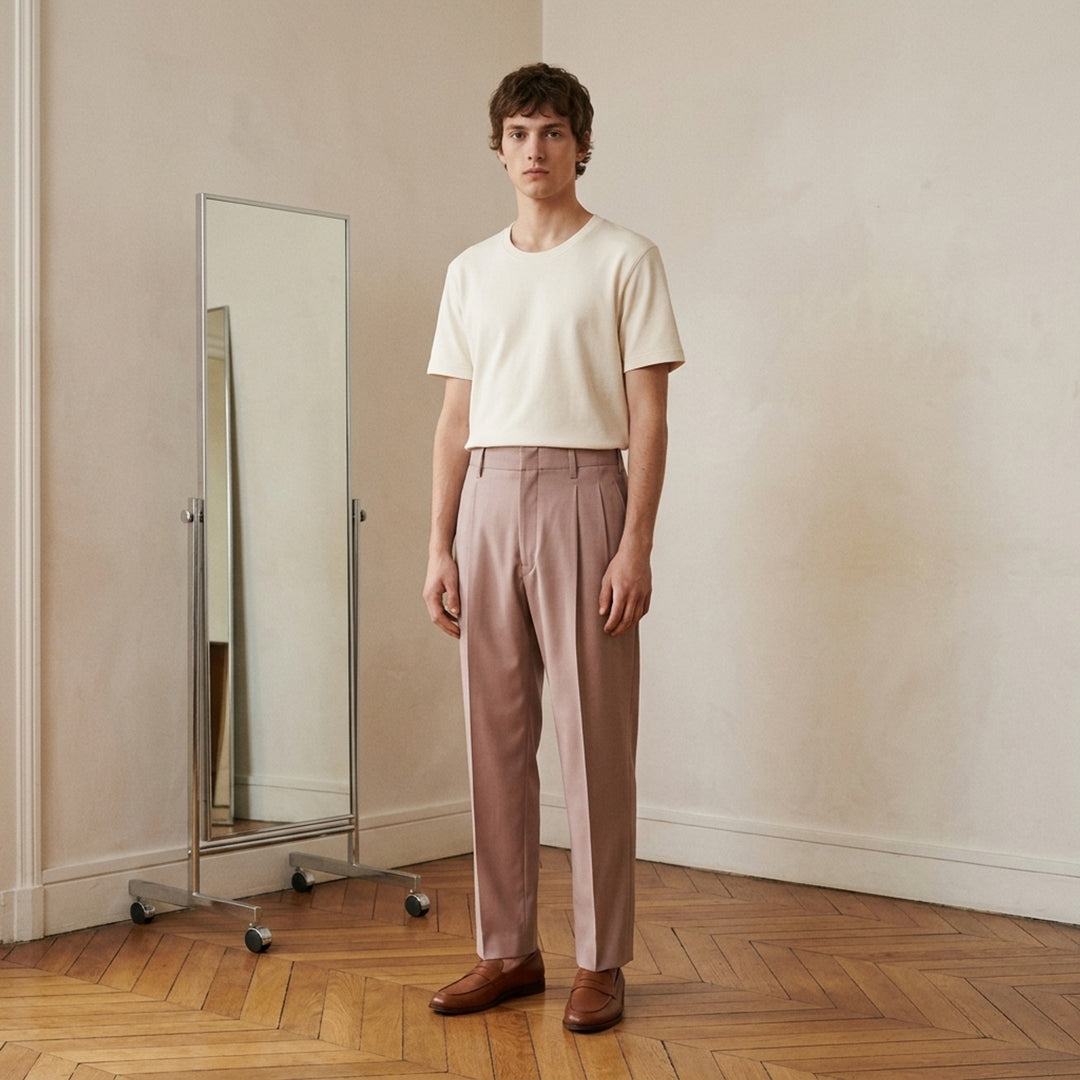 U-Neck Rib Jersey Tee | Lemaire | Club21 - lifestyle
