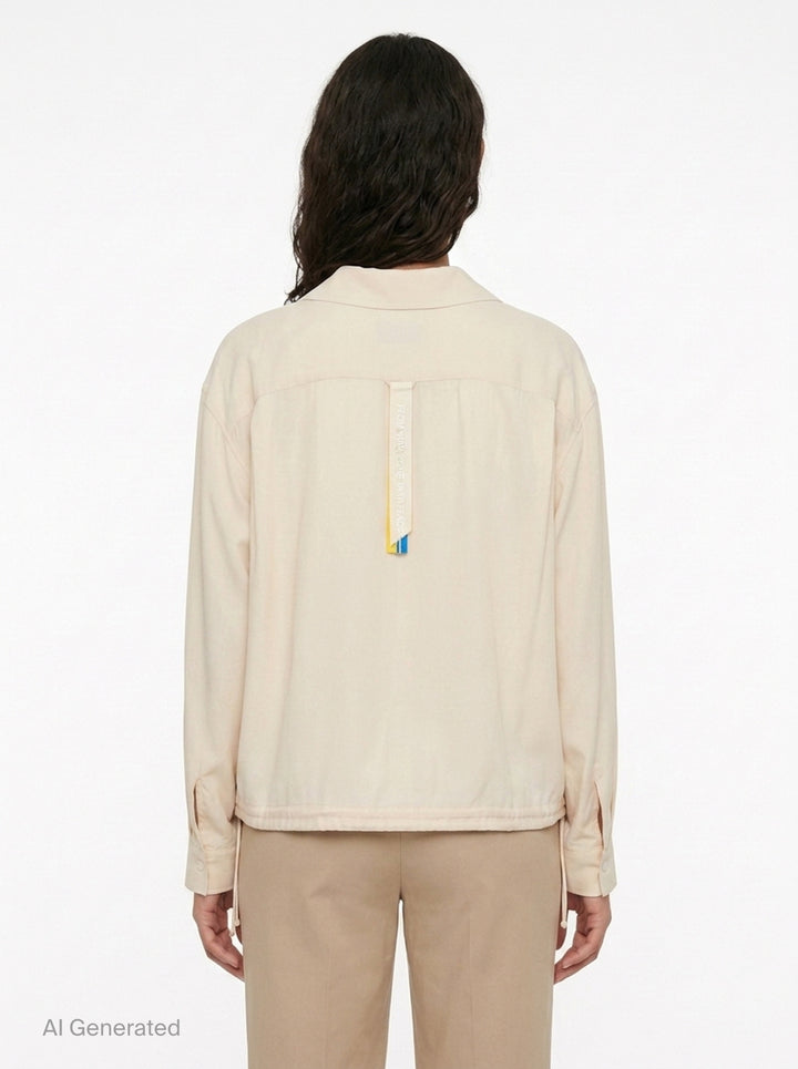 Layered Blouse with Tucked Hem | Litkovska | Club21 - back