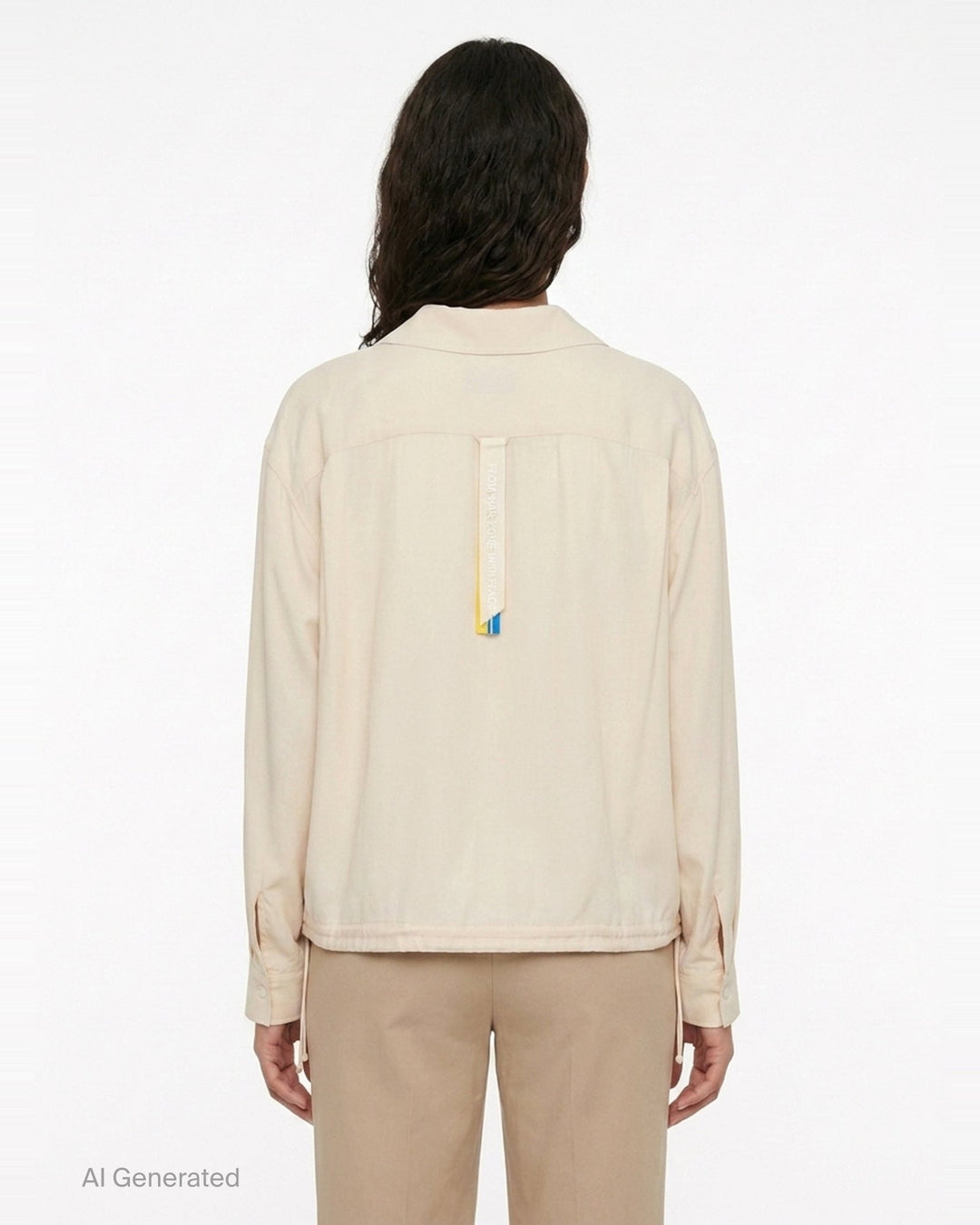 Layered Blouse with Tucked Hem | Litkovska | Club21 - back