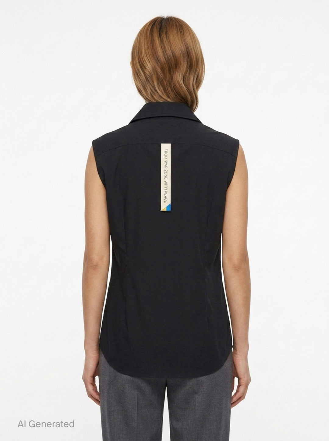 Sleeveless Double C Shirt | Litkovska | Club21 - back