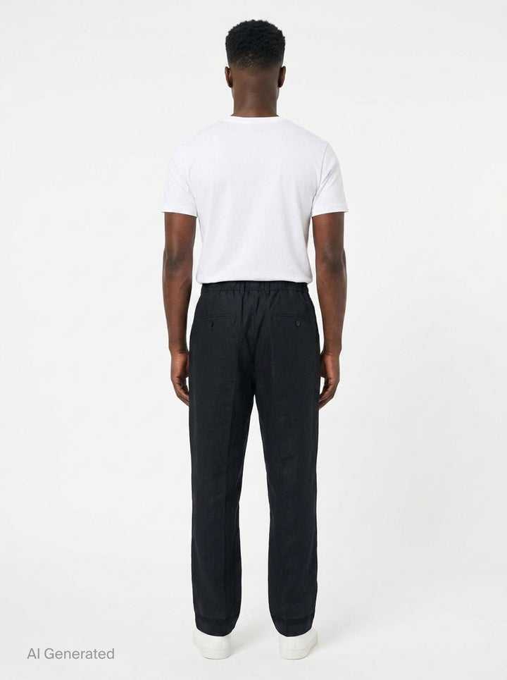Drawstring Tapered Pants | Maison Margiela | Club21 - back