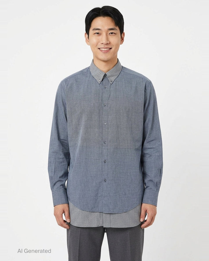 Long Sleeve Button-Down Shirt | Maison Margiela | Club21 - front