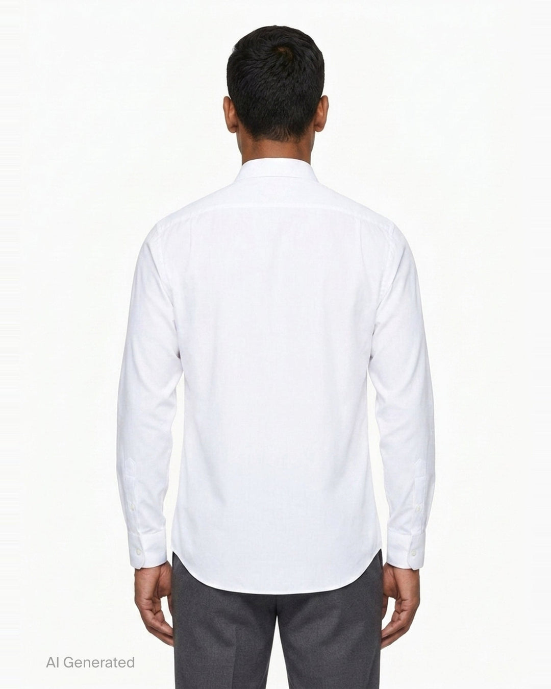 Long Sleeve Striped Dress Shirt | Maison Margiela | Club21 - back