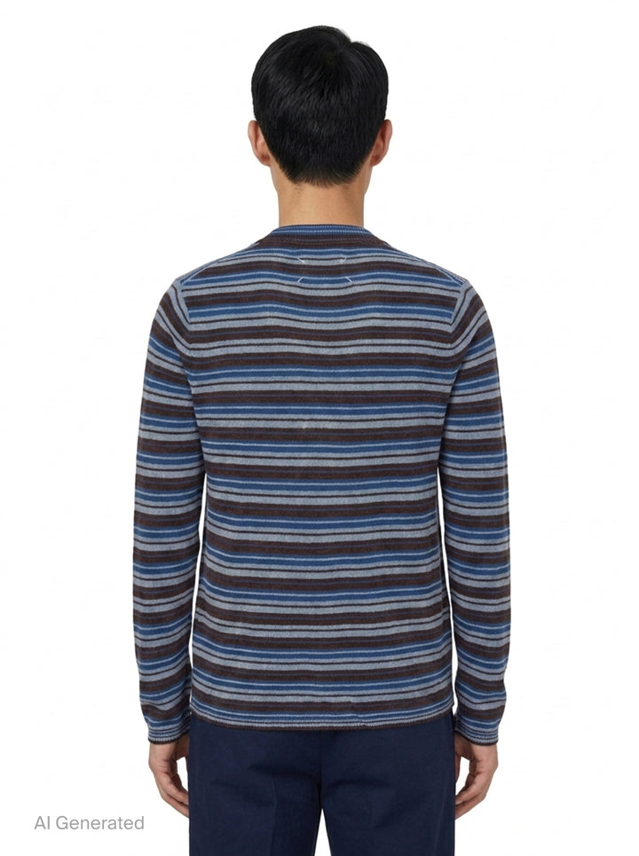 Multistripe Knit Cardigan | Maison Margiela | Club21 - back