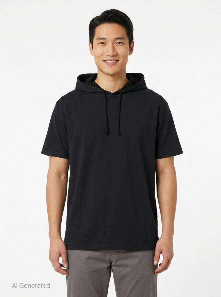 Short Sleeve Hooded Tee | Maison Margiela | Club21 - front