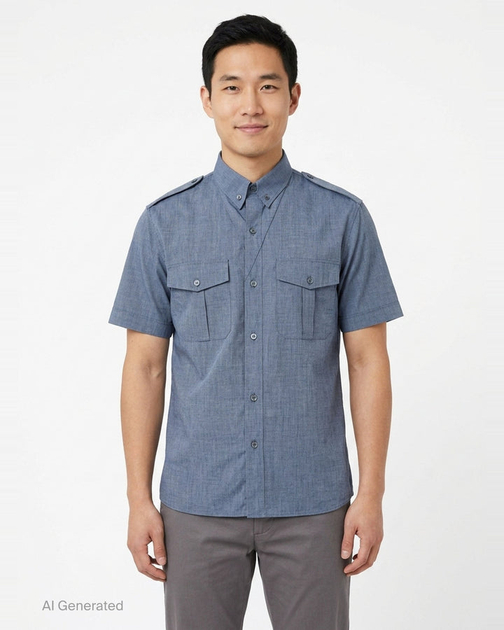 Short Sleeve Military Shirt | Maison Margiela | Club21 - front