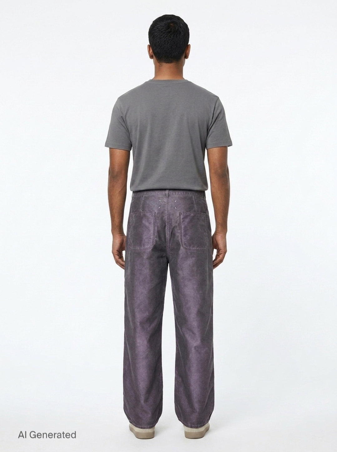 Treated Cotton Wide Leg Pants | Maison Margiela | Club21 - back