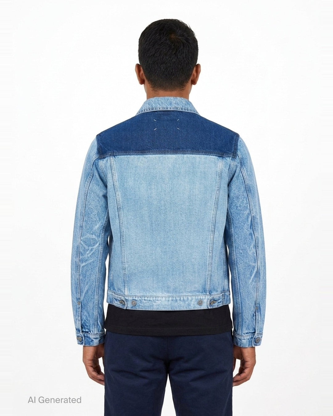 Two-Tone Denim Jacket | Maison Margiela | Club21 - back