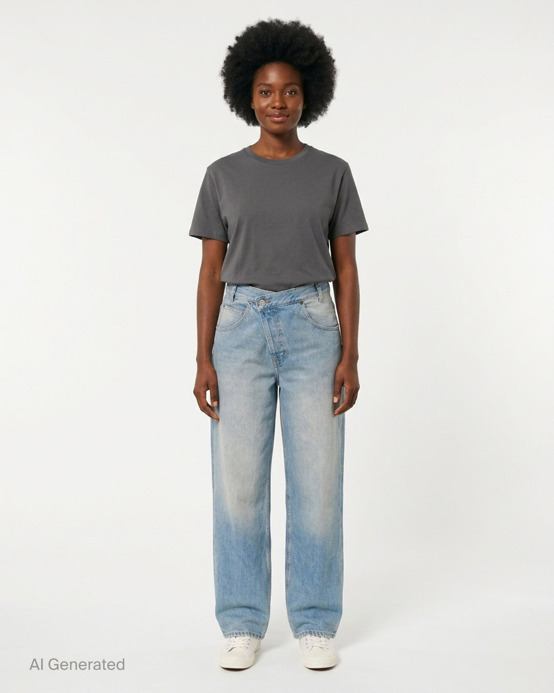Wrap Denim Trousers | Maison Margiela | Club21 - front