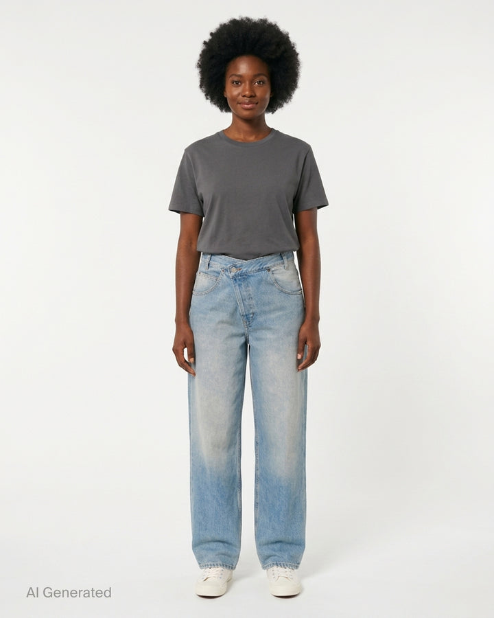 Wrap Denim Trousers | Maison Margiela | Club21 - front