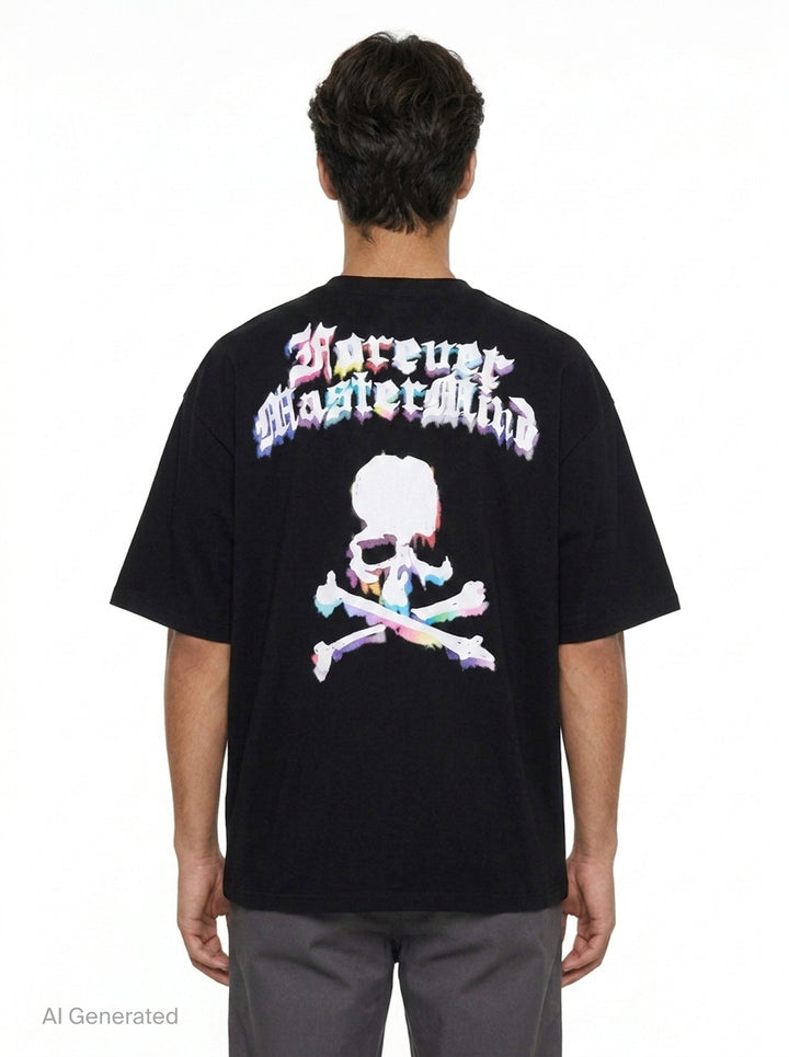 Aurora Boxy Short Sleeve Tee | Mastermind Japan | Club21 - back