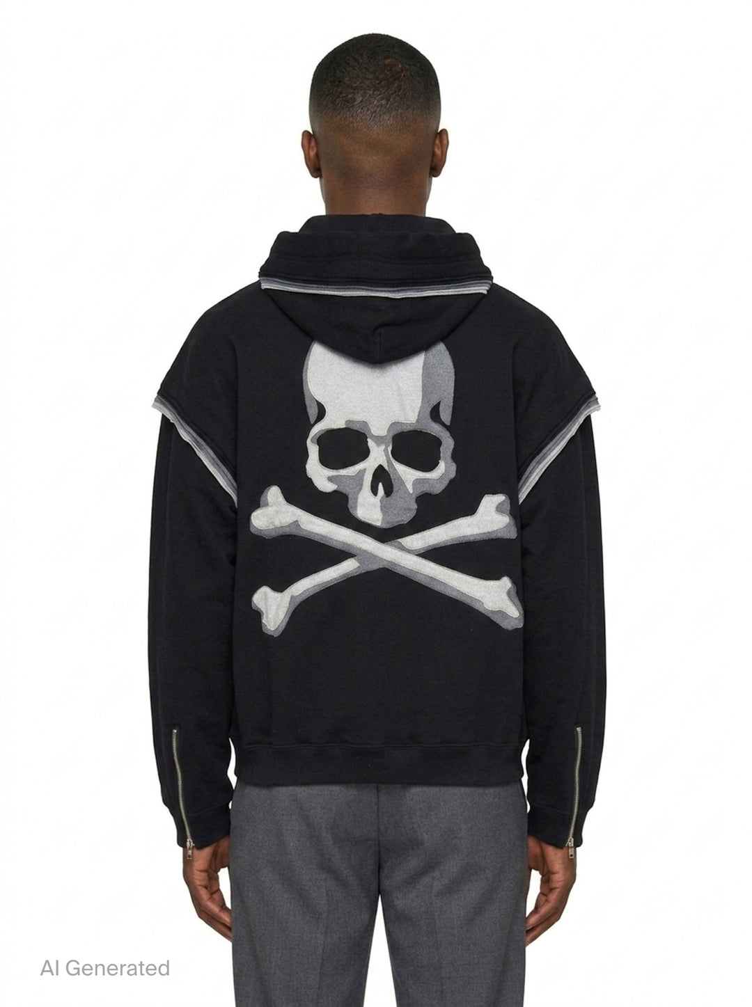 Millefeuille Zip-Up Hoodie | Mastermind | Club21 - back