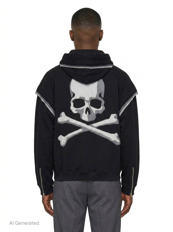 Millefeuille Zip-Up Hoodie | Mastermind | Club21 - back