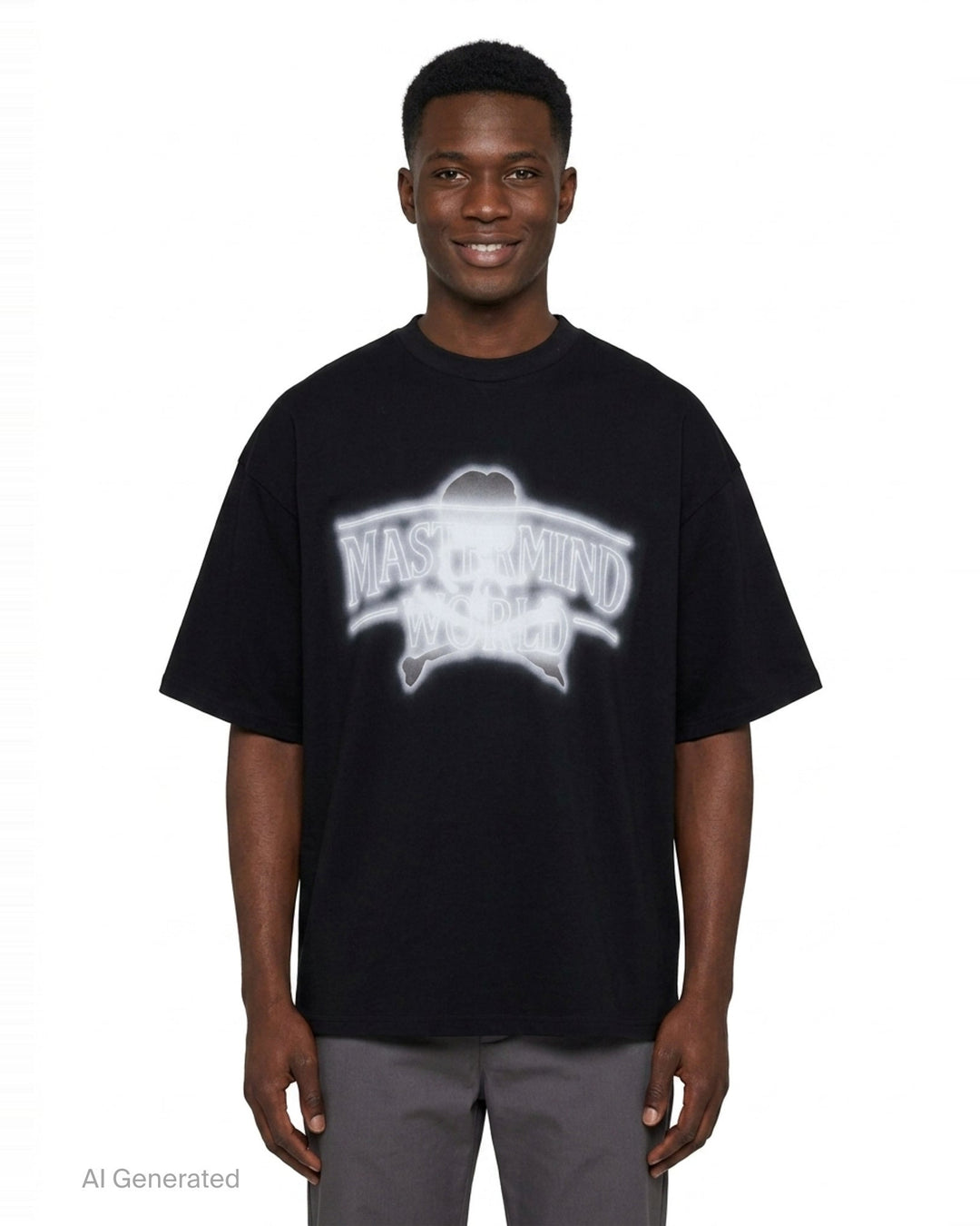 Neon Logo Boxy Short Sleeve Tee | Mastermind World | Club21 - front