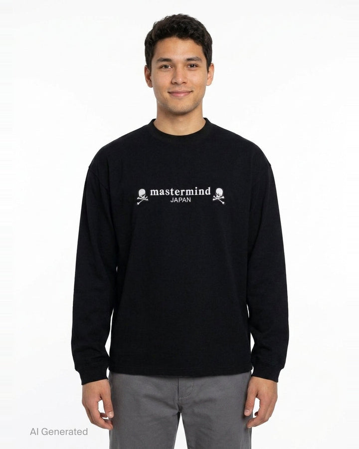OG Boxy Long Sleeve Tee | Mastermind Japan | Club21 - front