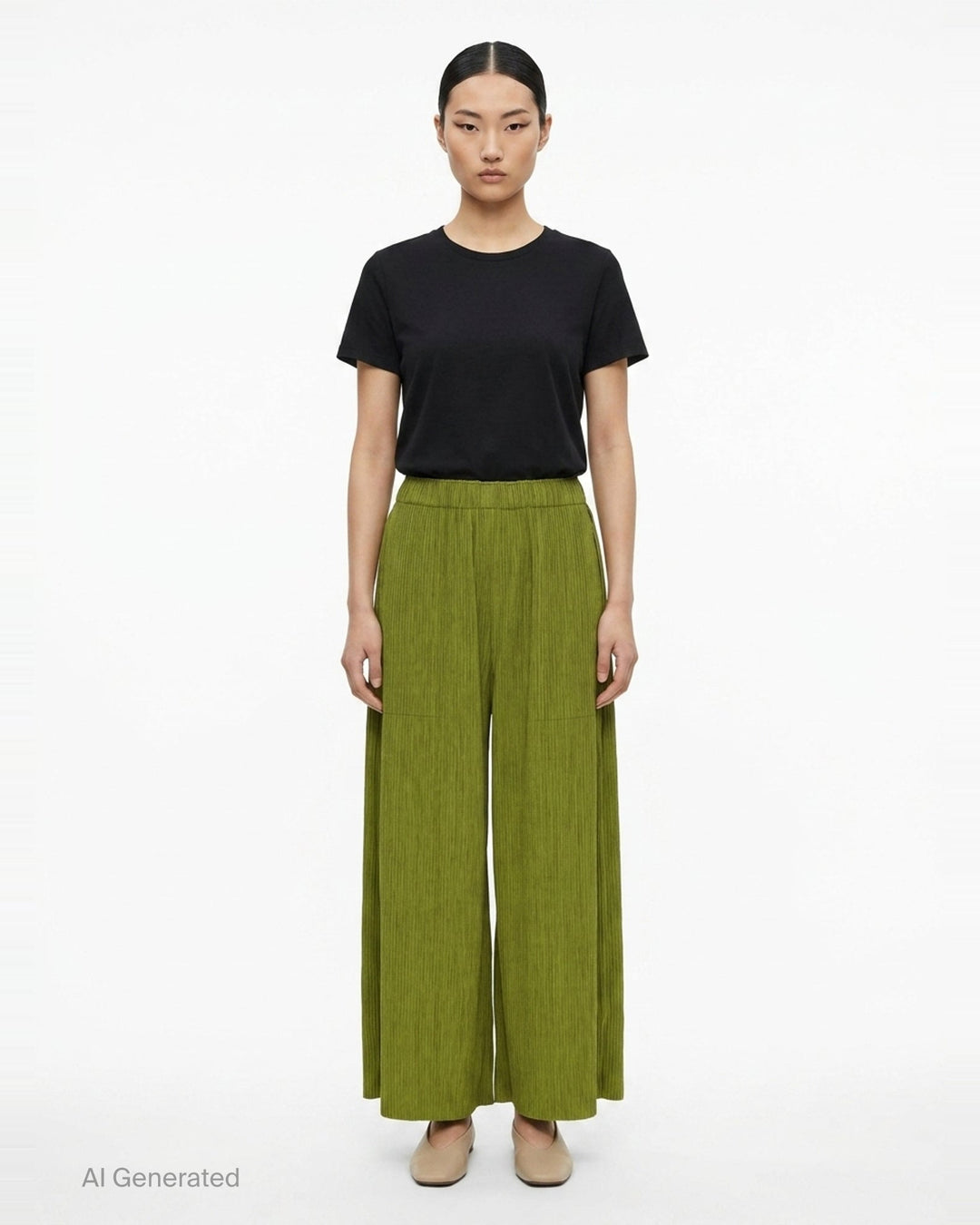Mix Fine Knit Pleats Bottom | me Issey Miyake | Club21 - front