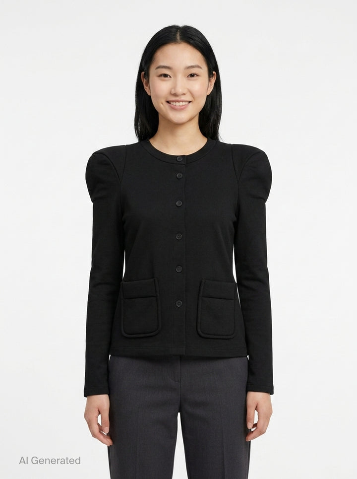 Foamy Shoulder Cardigan | Melitta Baumeister | Club21 - front