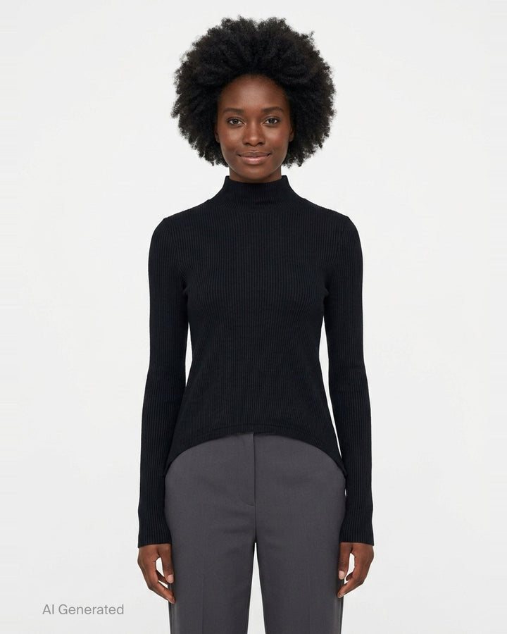 Pointy Turtleneck Sweater | Melitta Baumeister | Club21 - front