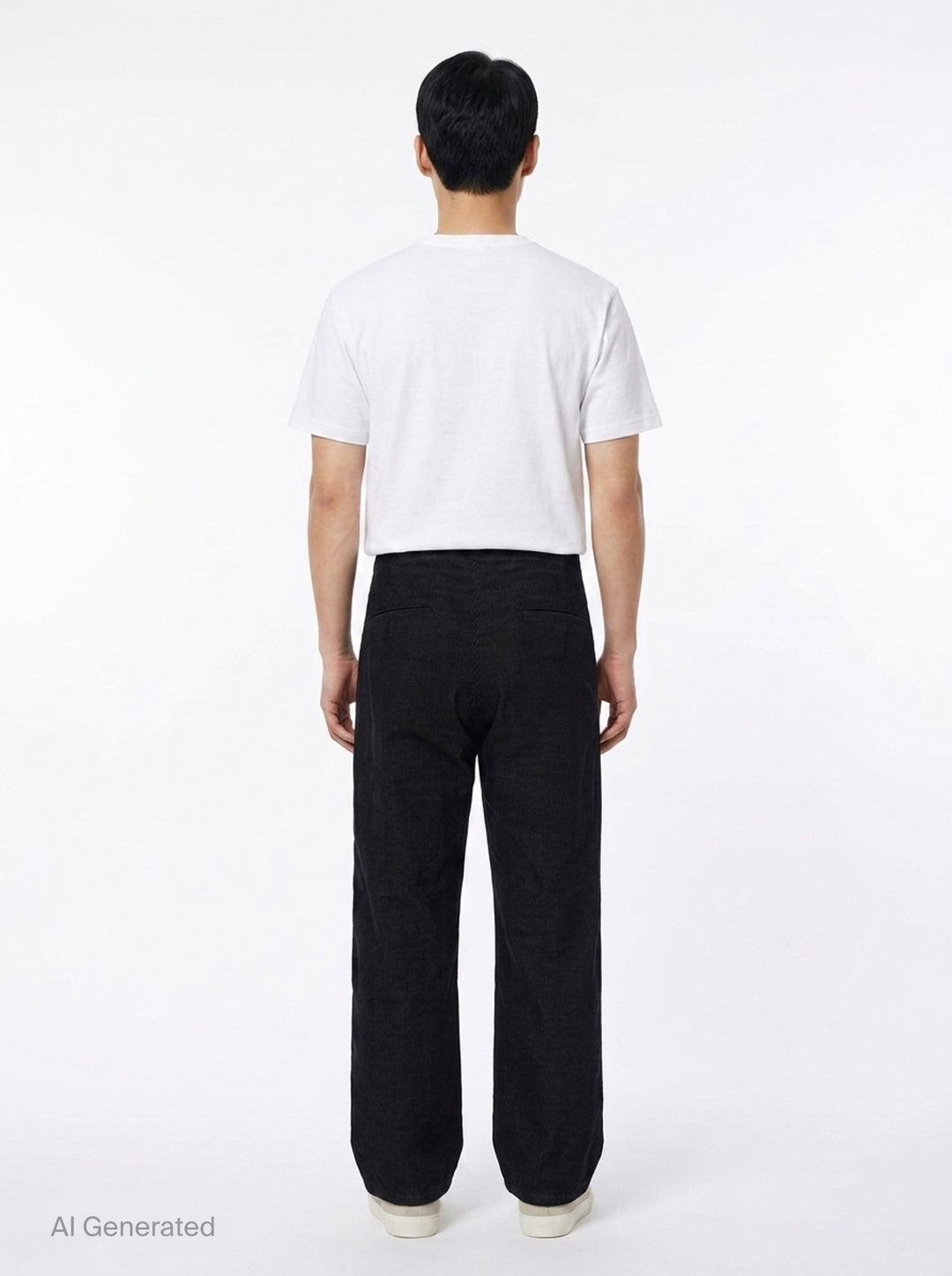 Corduroy Wide Straight Pants | Mihara Yasuhiro | Club21 - back