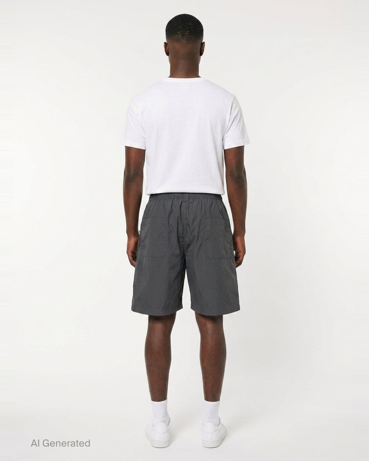 Cotton High Density Easy Shorts | Mihara Yasuhiro | Club21 - back