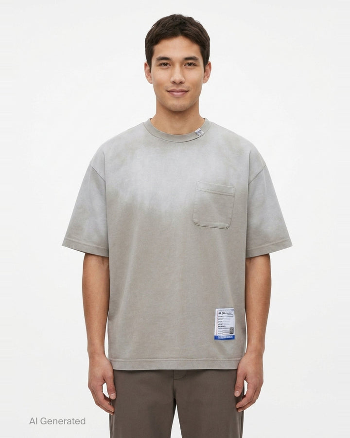Distressed Short Sleeve Tee | Mihara Yasuhiro | Club21 - front