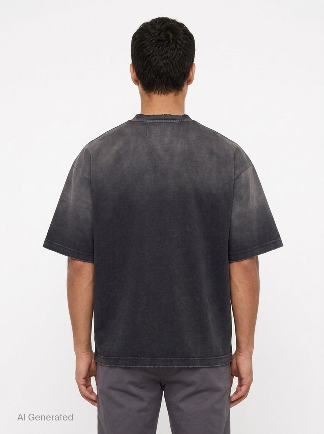 Distressed Short Sleeve Tee | Mihara Yasuhiro | Club21 - back