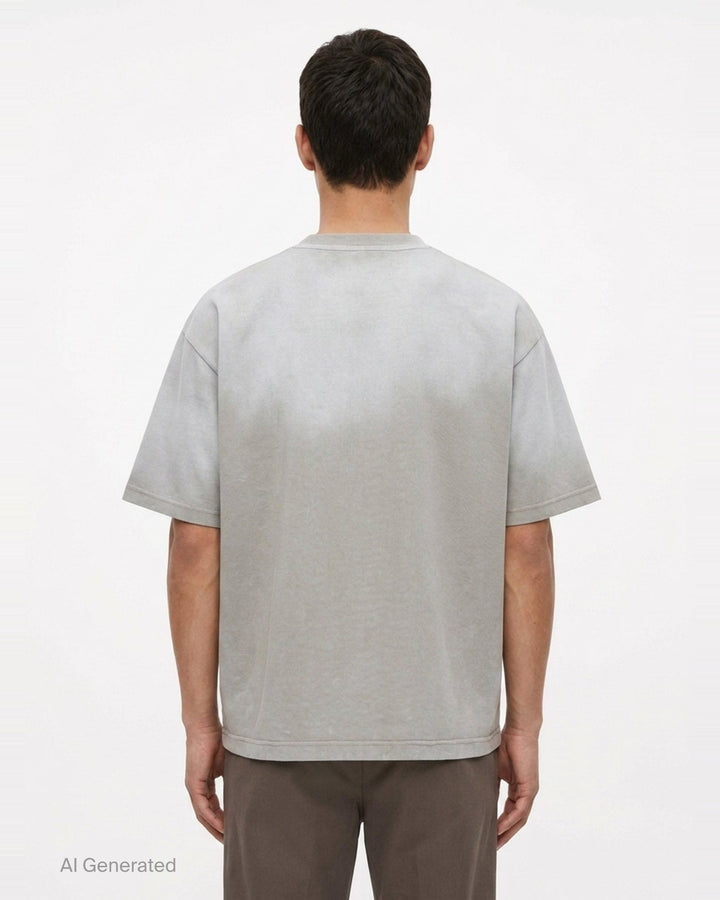 Distressed Short Sleeve Tee | Mihara Yasuhiro | Club21 - back