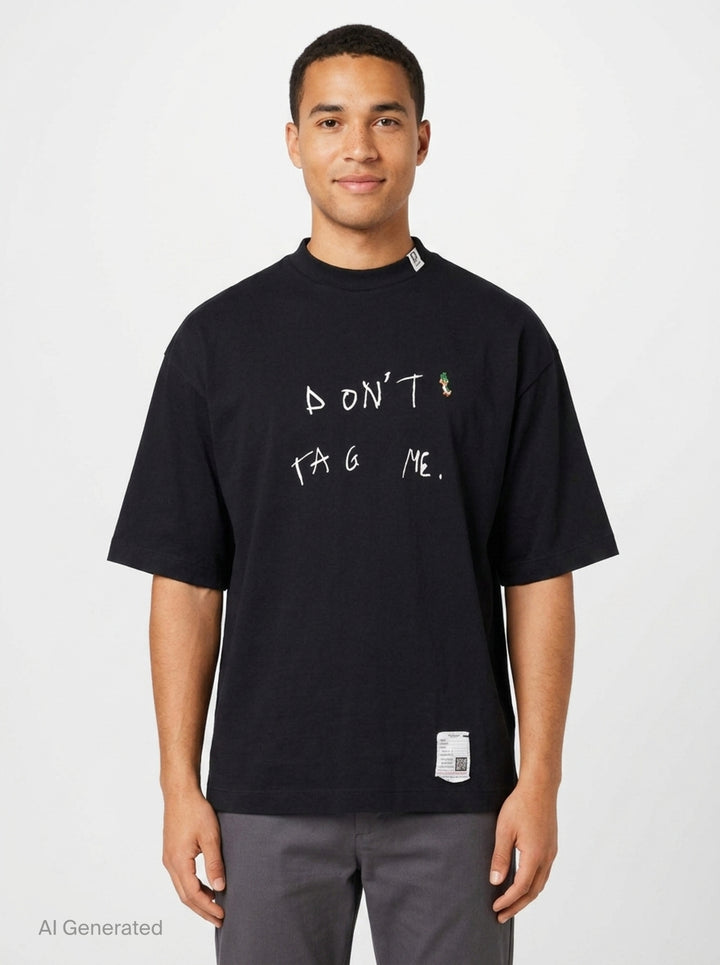 Don't Tag Me Printed Tee | Mihara Yasuhiro | Club21 - front
