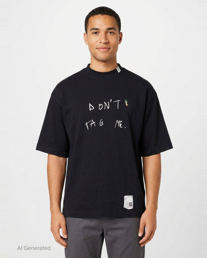 Don't Tag Me Printed Tee | Mihara Yasuhiro | Club21 - front