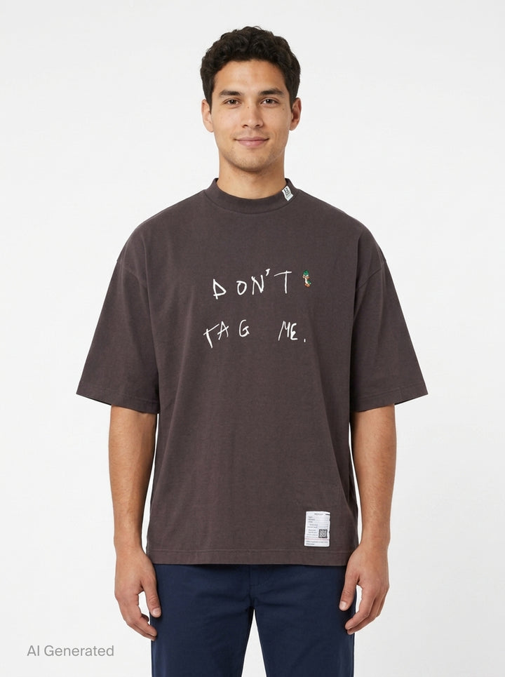 Don't Tag Me Printed Tee | Mihara Yasuhiro | Club21 - front