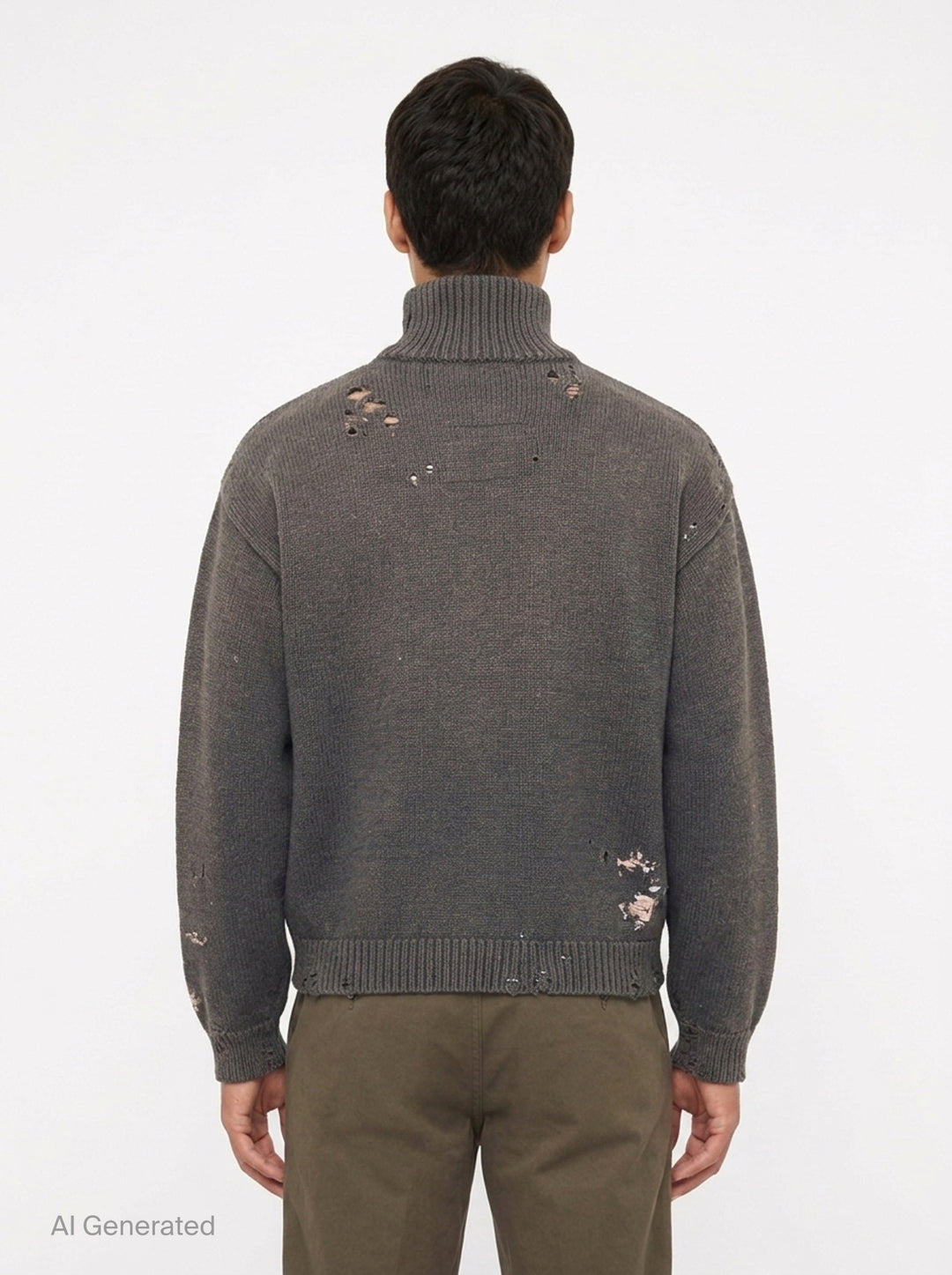 Elephant Jacquard Knit Cardigan | Mihara Yasuhiro | Club21 - back
