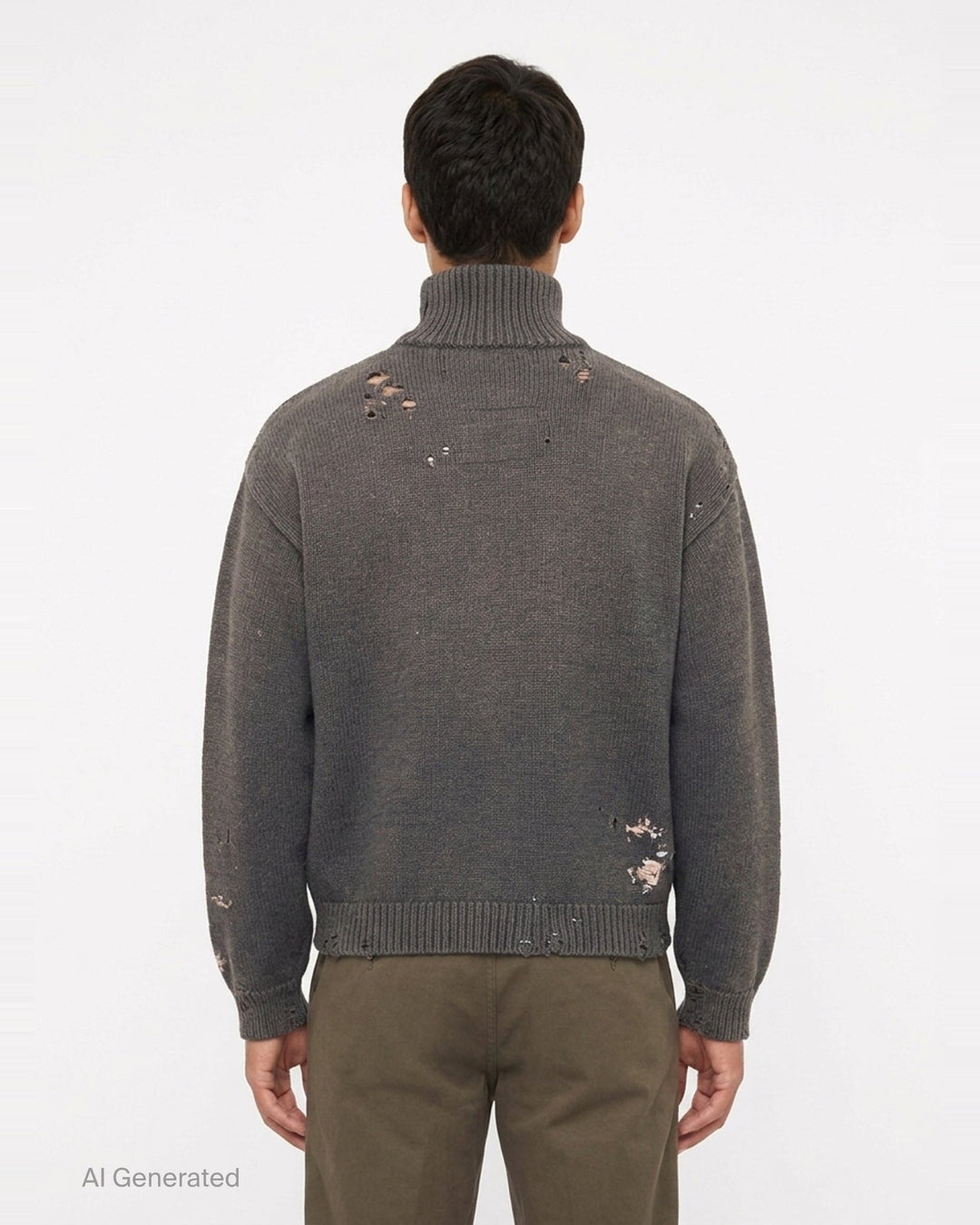 Elephant Jacquard Knit Cardigan | Mihara Yasuhiro | Club21 - back