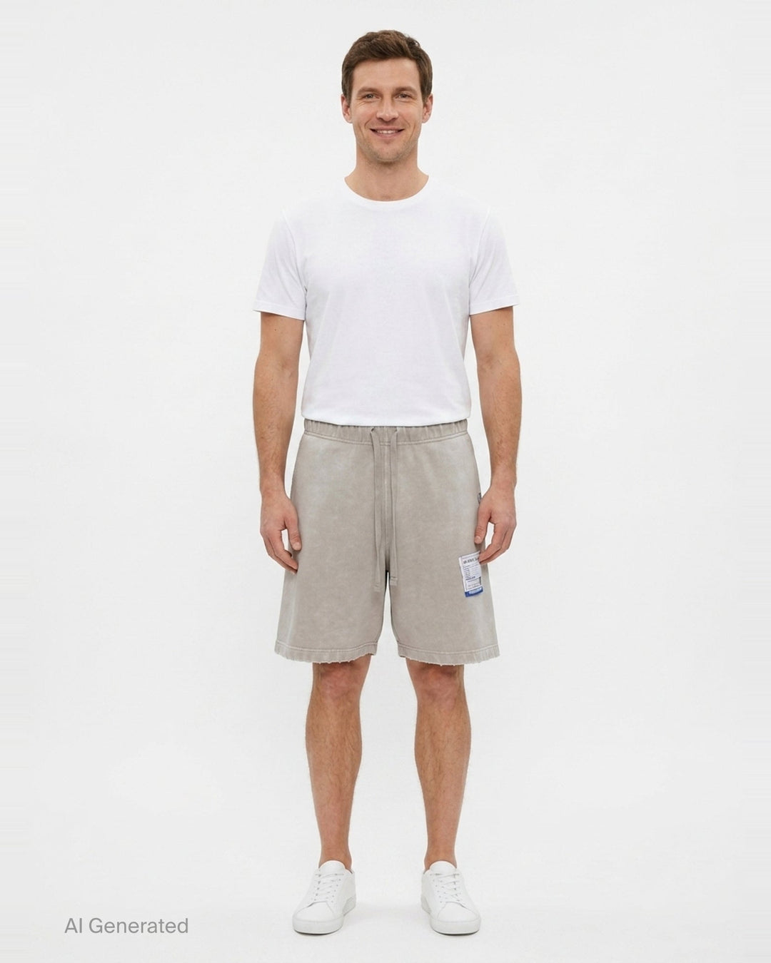 French Terry Distressed Shorts | Mihara Yasuhiro | Club21 - front