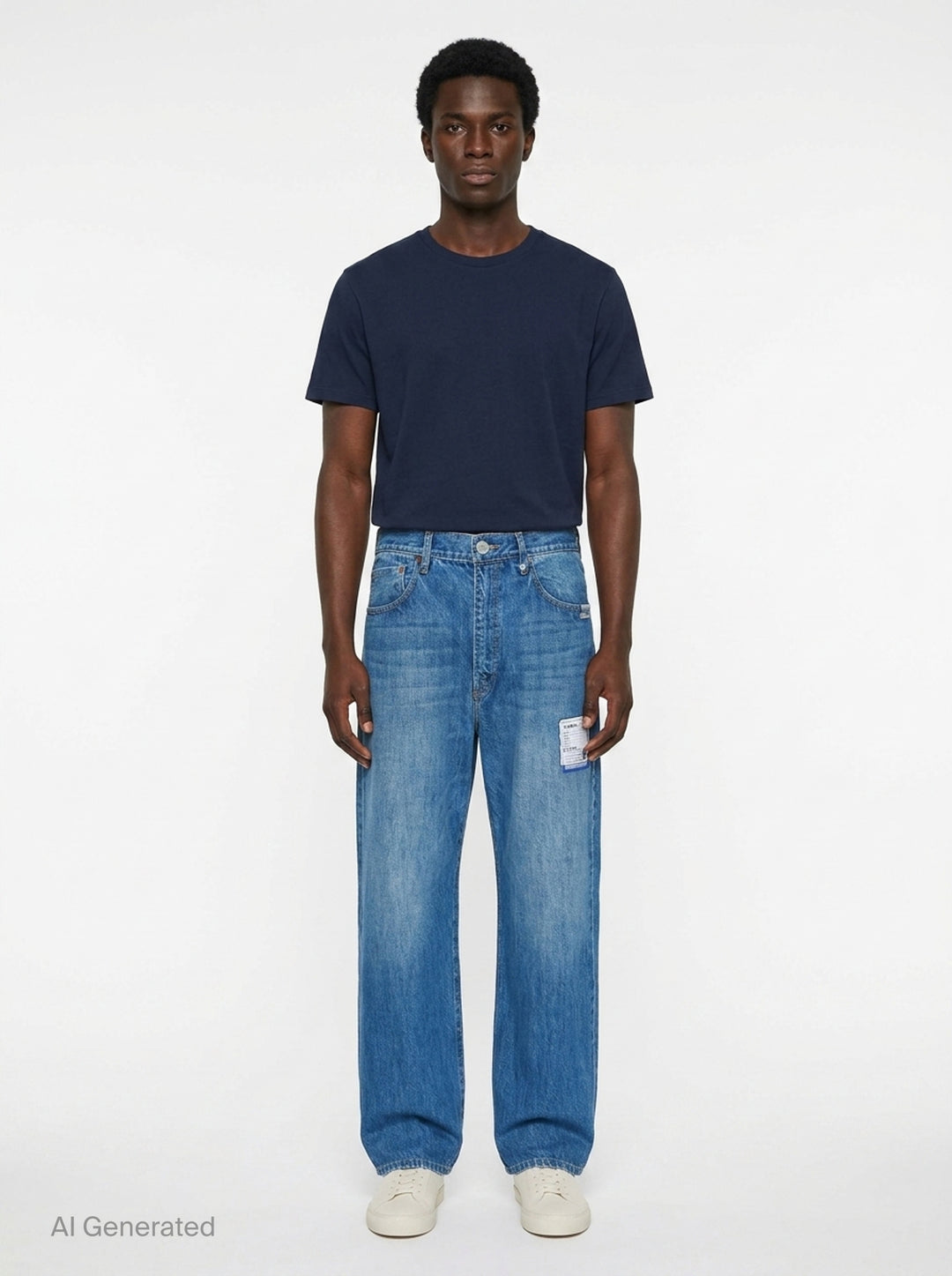Hard Washed Selvedge Straight Jeans | Mihara Yasuhiro | Club21 - front