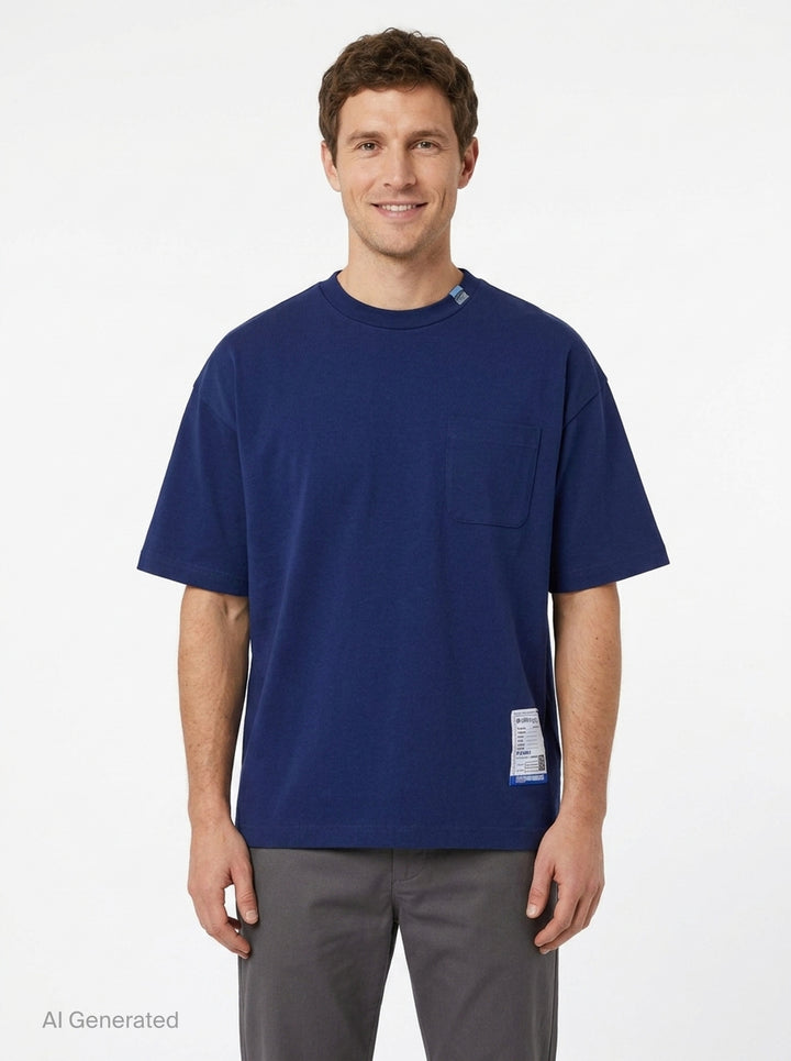 Heavy Weight Jersey Short Sleeve Pocket Tee | Mihara Yasuhiro | Club21 - front