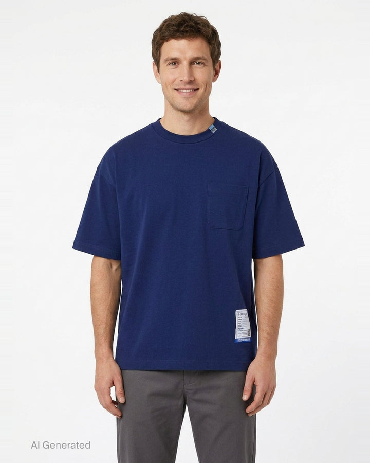 Heavy Weight Jersey Short Sleeve Pocket Tee | Mihara Yasuhiro | Club21 - front