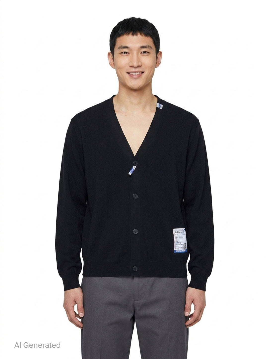 Milan Rib Knit Cardigan | Mihara Yasuhiro | Club21 - front