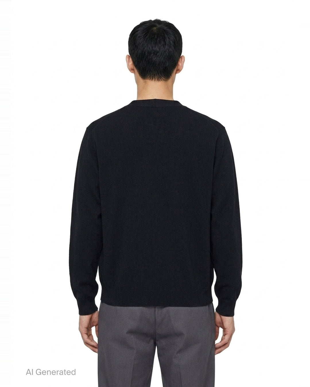 Milan Rib Knit Cardigan | Mihara Yasuhiro | Club21 - back