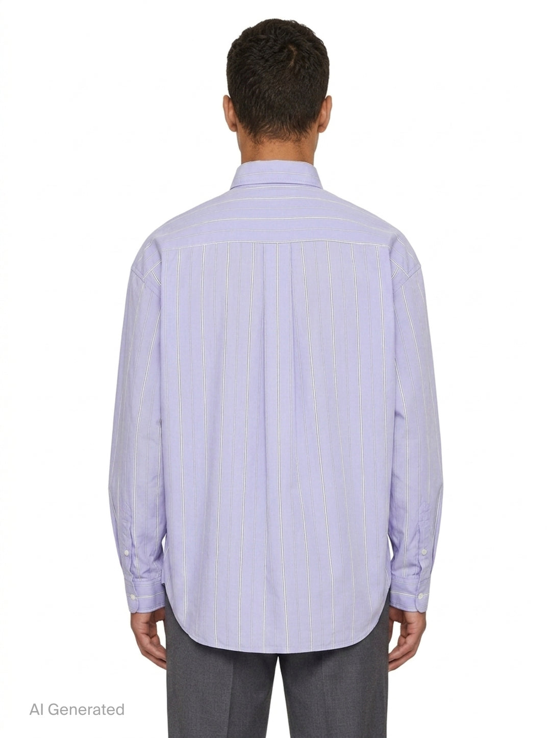Offset Front Long Sleeve Shirt | Mihara Yasuhiro | Club21 - back