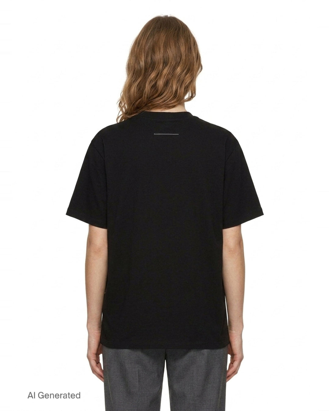 Basic Cotton Short Sleeve Top | MM6 Maison Margiela | Club21 - back